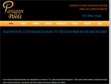 Tablet Screenshot of paragonpool.com